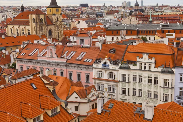 Střechy v Praze — Stock fotografie