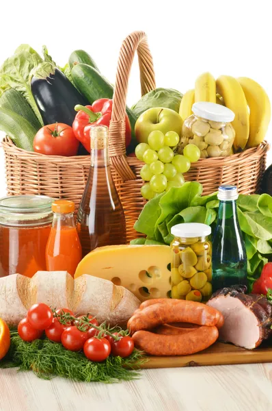 Composition with variety of grocery products — Stock Photo, Image