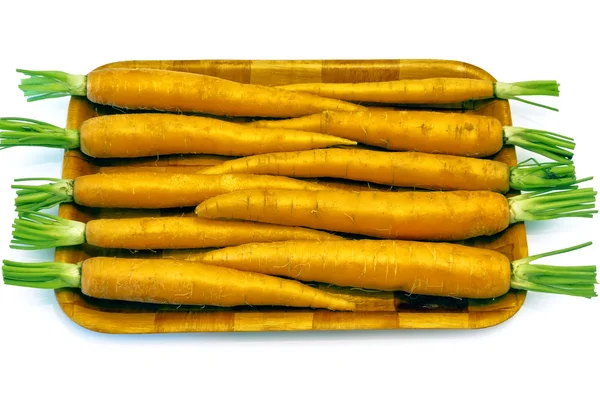 Ferske gulrøtter – stockfoto