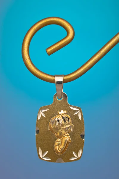 Altın kolye — Stok fotoğraf