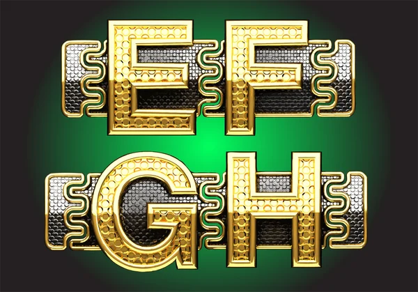 Vector line up golden figures — Stock Illustration Vector line up golden figures Vector Graphics