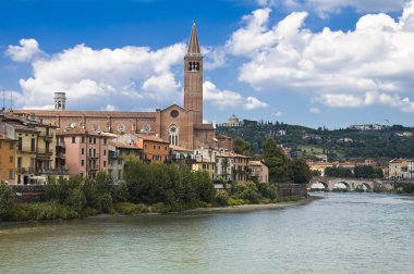 Adige Nehri dolgu, verona, İtalya