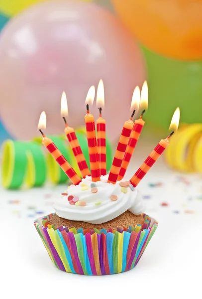Színes születésnapi gyértyák — Stock Fotó