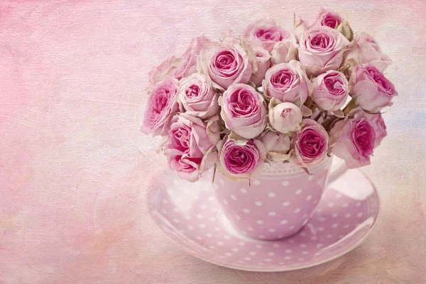 Vintage ροζ τριαντάφυλλο — Φωτογραφία Αρχείου