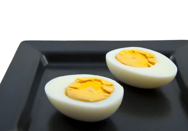 Gesneden eieren close-up — Stockfoto
