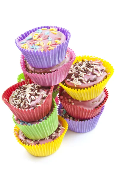 Colorful cup cakes — Stock Photo, Image