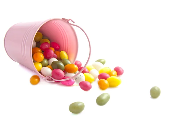 Kbelík cukroví vejce — Stock fotografie