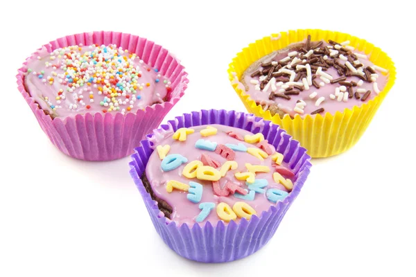 Colorful cup cakes — Stock Photo, Image