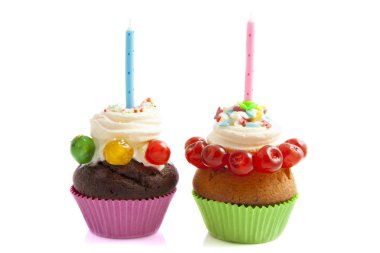 Birthday cupcakes clipart