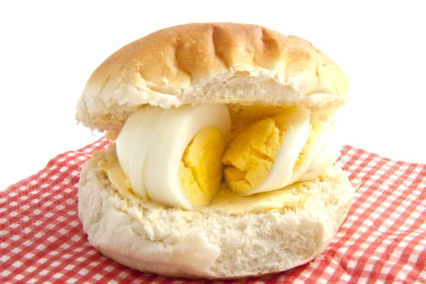Egg on bread — Stock Photo, Image