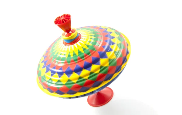 Vintage colorful spinning top — Stock Photo, Image