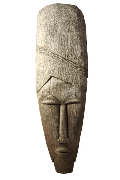 Деревянная африканская маска — стоковое фото