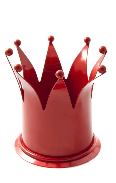 Coroa fantasia vermelha — Fotografia de Stock