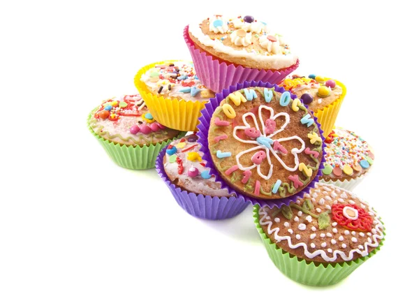Cupcakes colorés — Photo