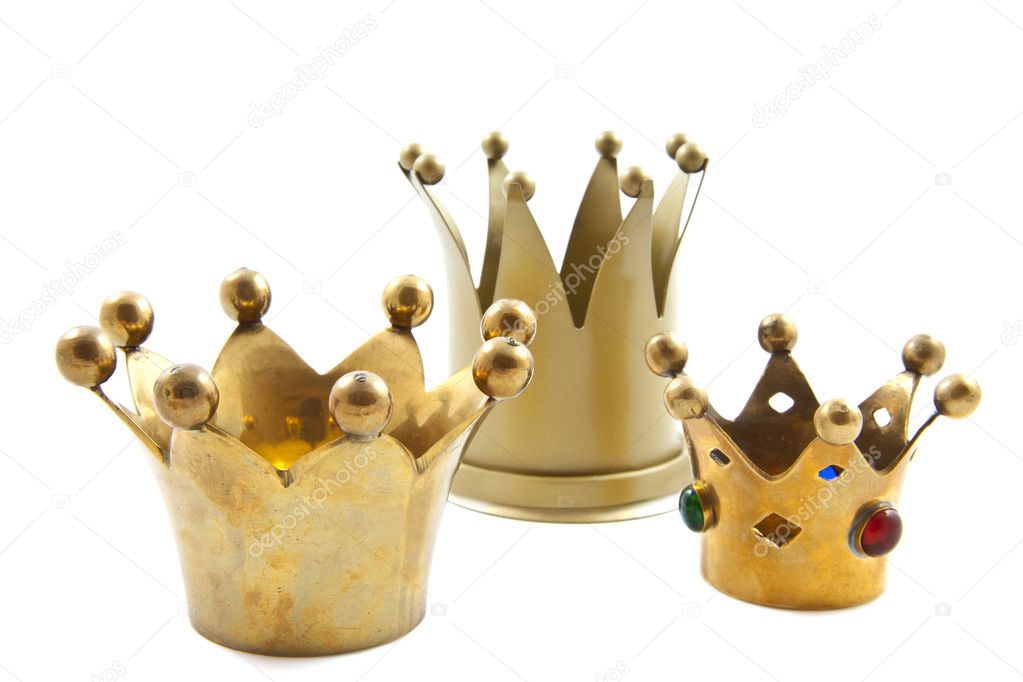 Three golden crowns