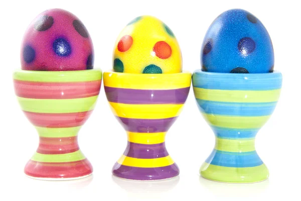 Speckled easter eggs — Stock Photo, Image