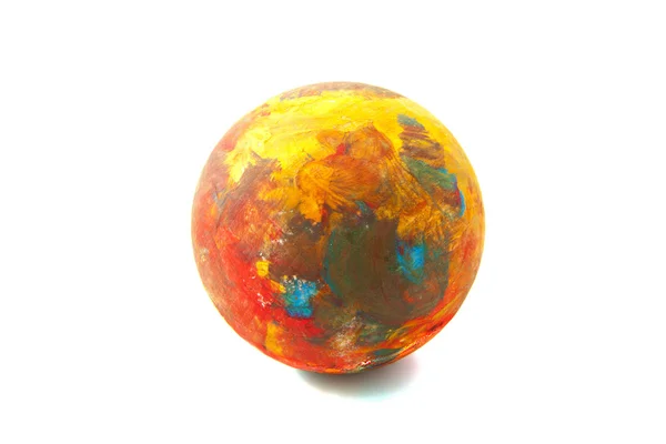 Красочный крашеный шар — стоковое фото