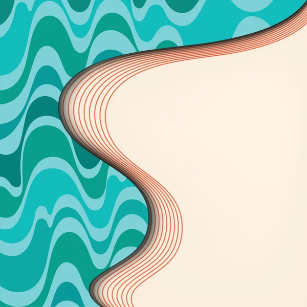 波浪式海报设计 — 图库矢量图片