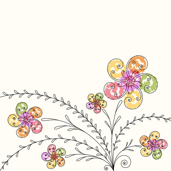 Стилизованный цветочный фон — стоковый вектор