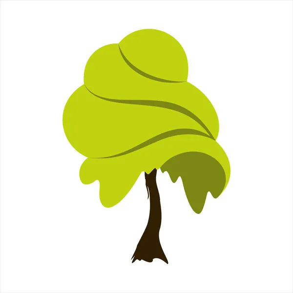 Árvore de verão abstrata — Vetor de Stock