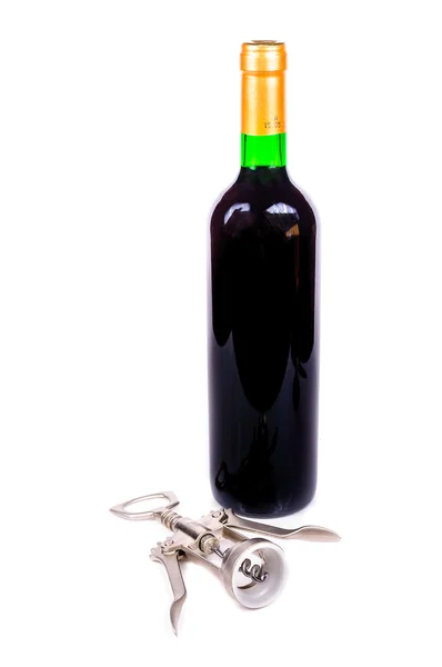 Butelka czerwonego wina — Zdjęcie stockowe