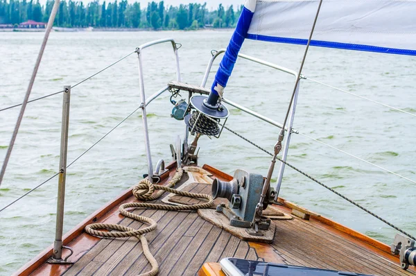 stock image Rigging the sailing yacht