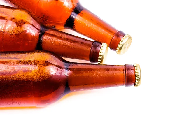 Потная бутылка пива — стоковое фото