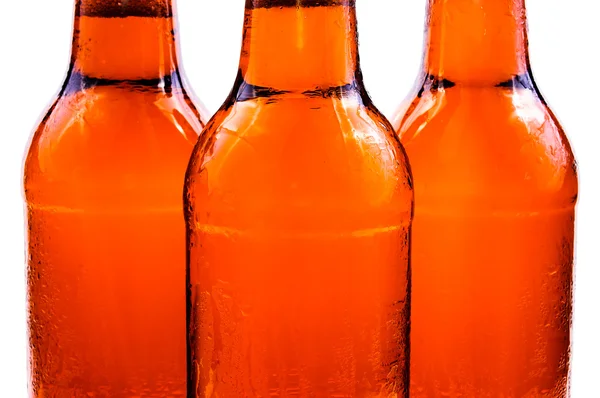 Verschwitzte Flasche Bier — Stockfoto
