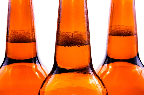 Verschwitzte Flasche Bier — Stockfoto