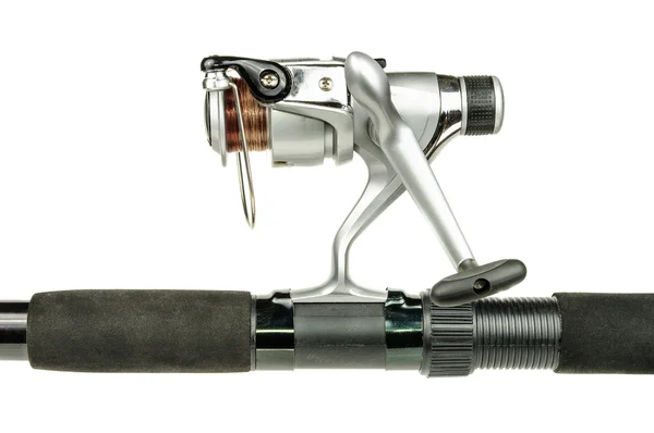 The telescopic fishing rod and reel — Stock Photo, Image