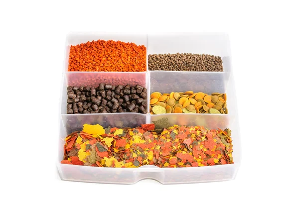 Stock image Dry food for aquarium fish