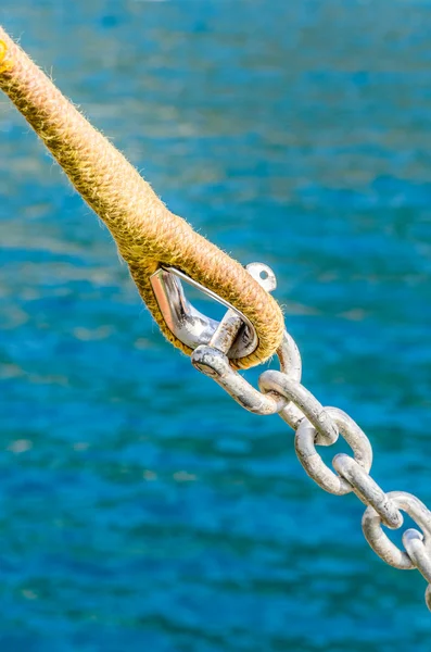 stock image Rigging the sailing yacht