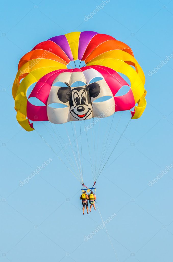 The parachute attached to the boat Stock Photo by ©borissos 12399912