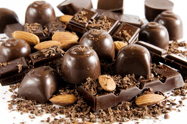 Lezzetli çikolata karışımı — Stok fotoğraf