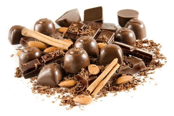 Lahodné čokoládové směsi — Stock fotografie
