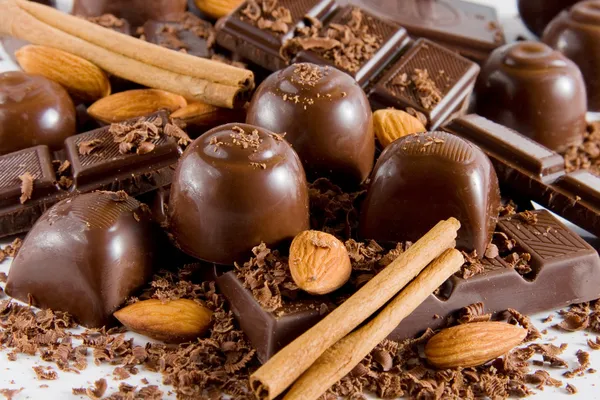 Deliciosa mezcla de chocolate Fotos De Stock