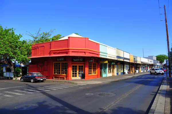 Old Lahaina storefronts, Maui — Stock Fotó