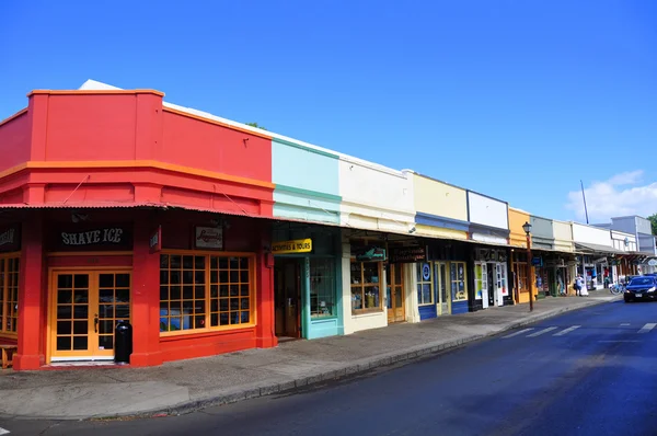 Oude lahaina storefronts, maui — Stockfoto
