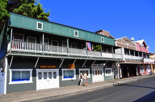 Old Lahaina storefronts, Maui — Stock Photo, Image