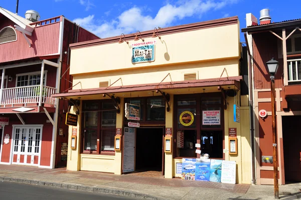 Old Lahaina storefronts, Maui — Stock Fotó