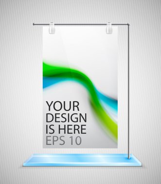 Vector poster stand banner clipart