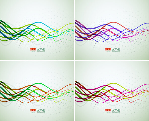 Abstract colorful lines