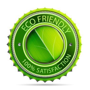 Eco friendly label clipart