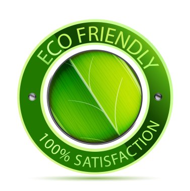 Eco friendly label clipart