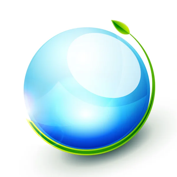 Concept de sphère verte — Image vectorielle