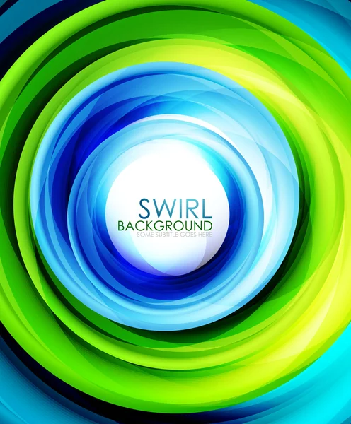 Colorful swirl abstract background — Stock Vector