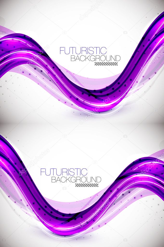 Futuristic wave background