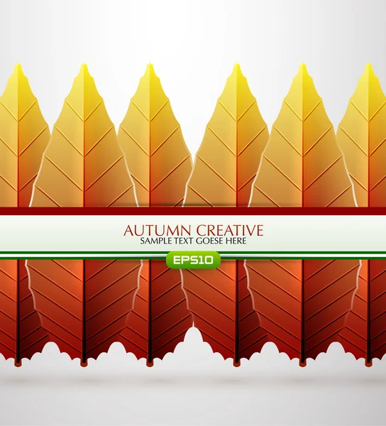 Vector creative autumn background — Stock Vector