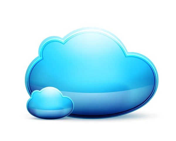 Icona concettuale dello spazio cloud vettoriale — Vettoriale Stock
