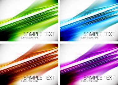 Set of line backgrounds clipart